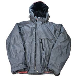 Womens Vans Coat Size Medium Ski Jacket Snowboarding Hooded Gray